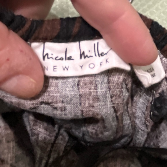 Nicole Miller zebra print linen maxi dress halter style NWT‎ size XS - Picture 4 of 6